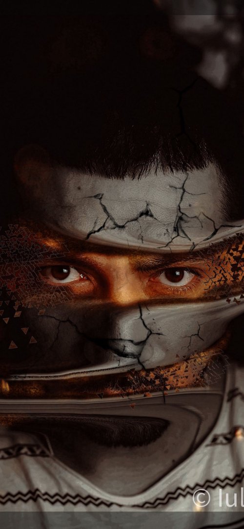 Fractured Gaze Portrait - Related Dark Wallpapers wallpaper