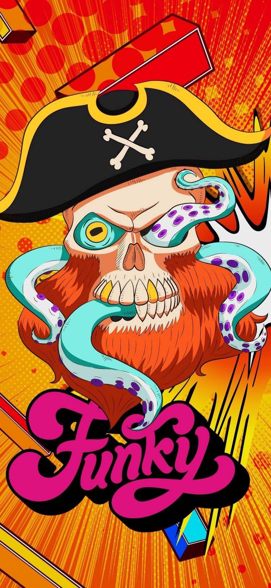 Funky Pirate Skull