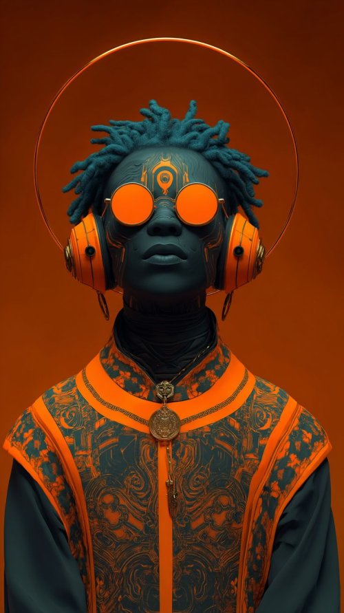 Futuristic Drip Portrait - Related Ghetto Wallpapers wallpaper