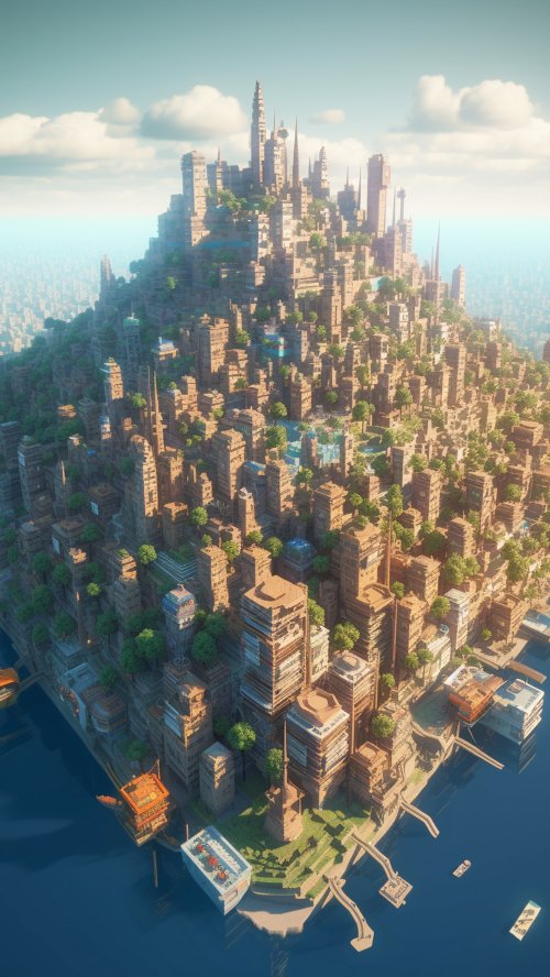 Futuristic Island Cityscape - Related Ghetto Wallpapers wallpaper
