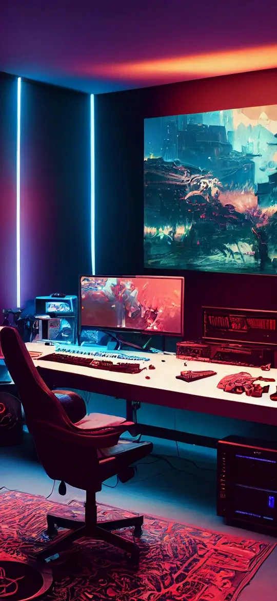 Gamer's Neon Setup
