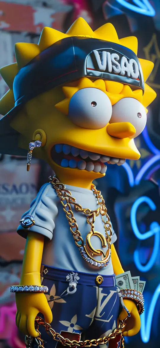 Gangster Bart Simpson - Related Ghetto Wallpapers wallpaper