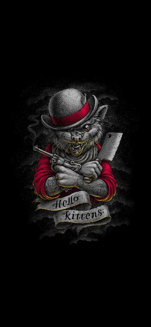 Gangster Cat Illustration - Related Ghetto Wallpapers wallpaper