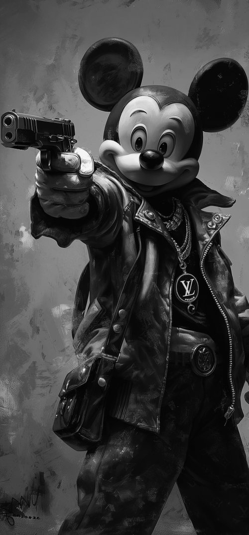 Gangster Mickey Mouse - Related Ghetto Wallpapers wallpaper