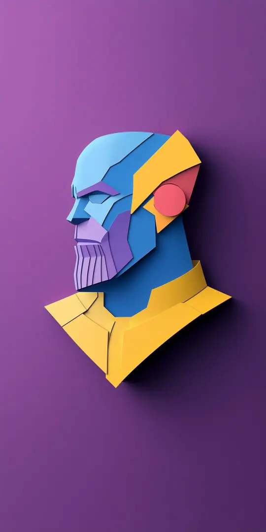 Geometric Thanos Portrait