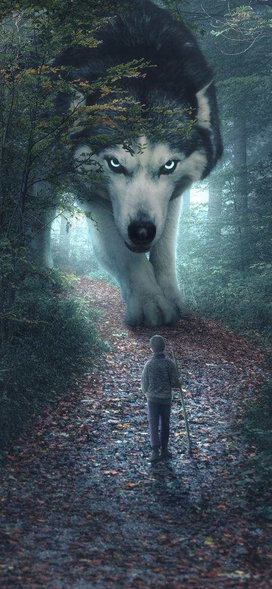 Giant Wolf Encounter - Related Ghetto Wallpapers wallpaper