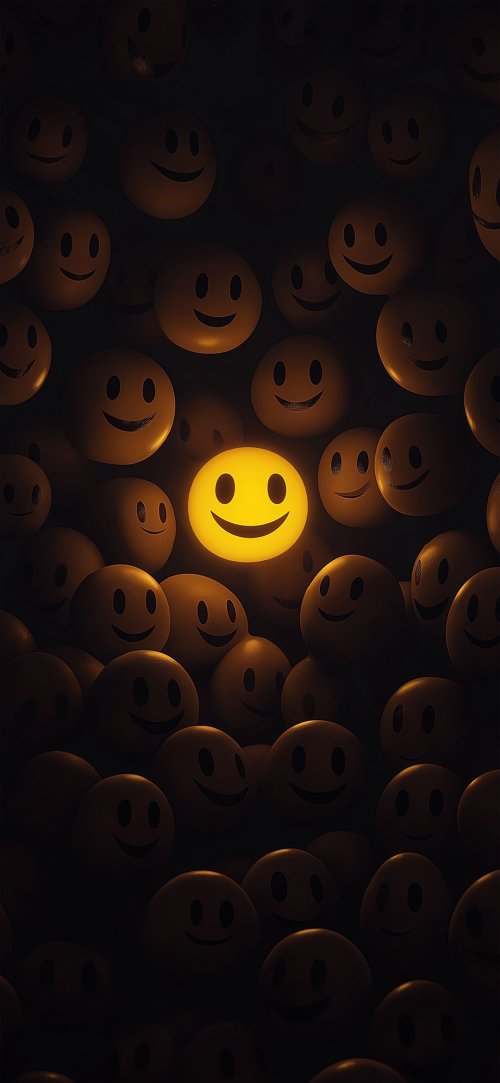 Glowing Smiley Face - Related StockWalls wallpaper