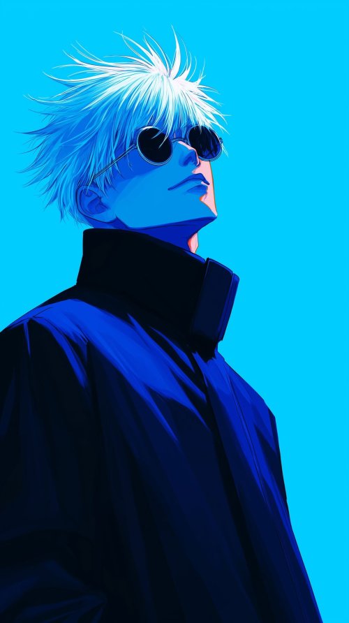 Gojo Satoru Blue Portrait - Related Ghetto Wallpapers wallpaper