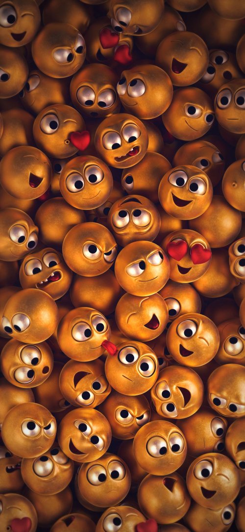 Golden Emoji Faces - Related StockWalls wallpaper