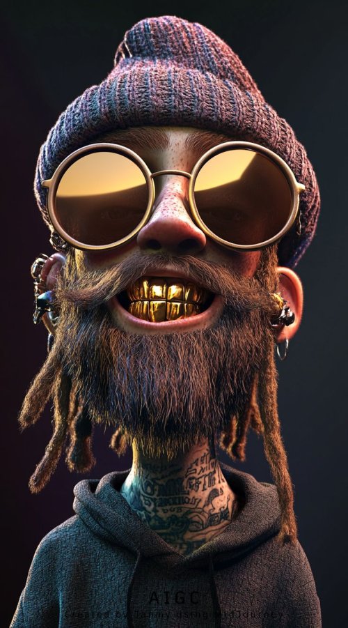 Golden Grills Character Portrait - Related Ghetto Wallpapers wallpaper