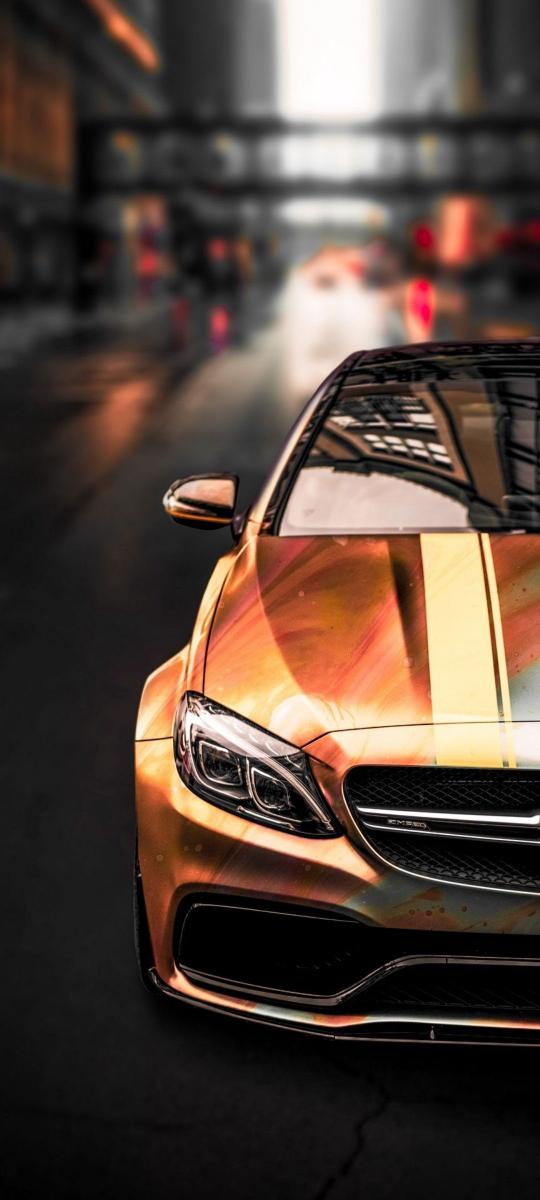 Golden Mercedes AMG - Related 4K Wallpapers wallpaper