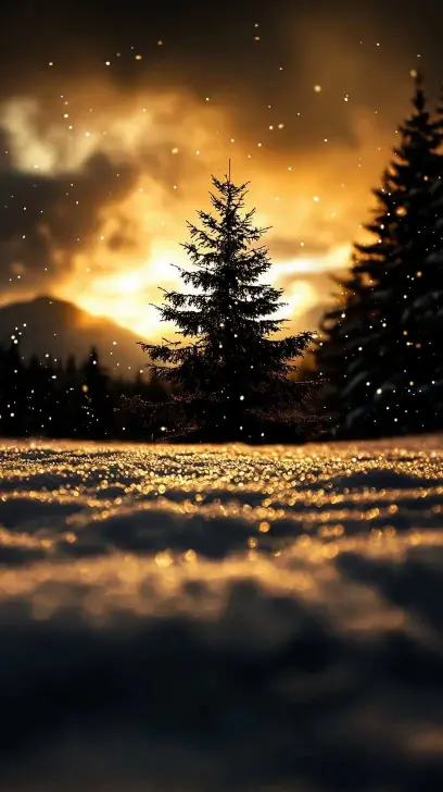 Golden Winter Solstice - Related 4K Wallpapers wallpaper