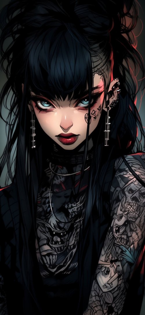Gothic Anime Portrait - Related Ghetto Wallpapers wallpaper