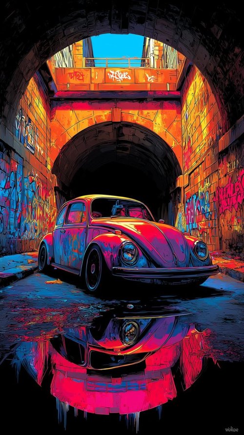 Graffiti Beetle Tunnel - Related Ghetto Wallpapers wallpaper