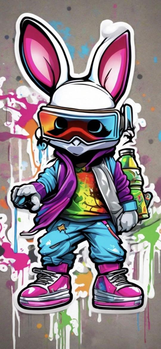 Graffiti Bunny Streetwear - Related Ghetto Wallpapers wallpaper