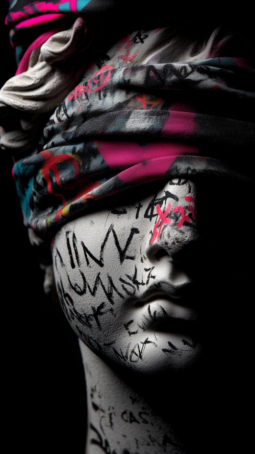Graffiti Statue Portrait - Related Ghetto Wallpapers wallpaper