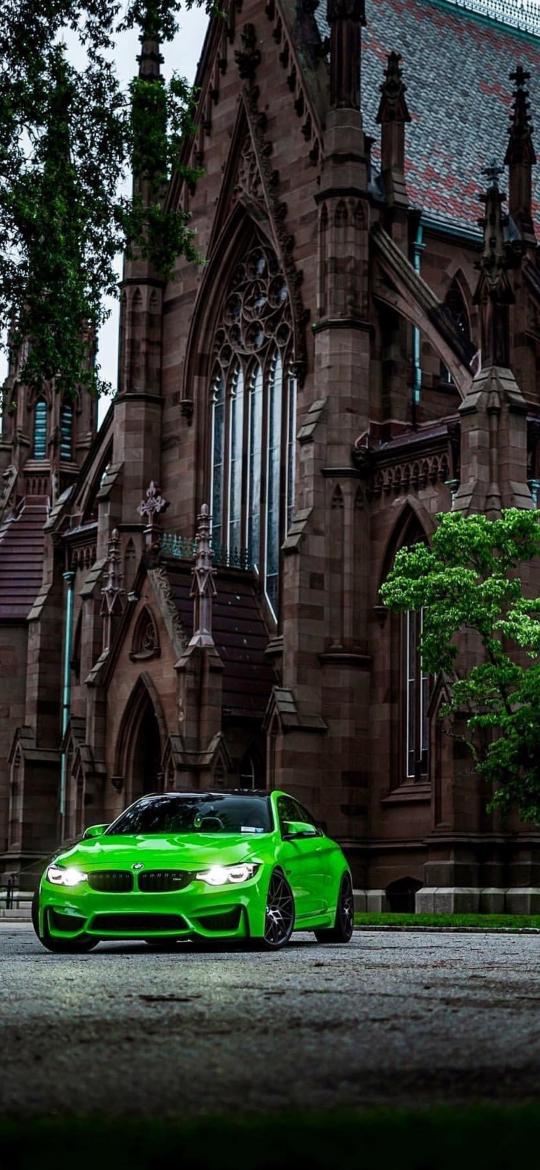 Green BMW Church Backdrop - Related Ghetto Wallpapers wallpaper