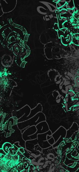 Green Graffiti Grunge - Related Dark Wallpapers wallpaper