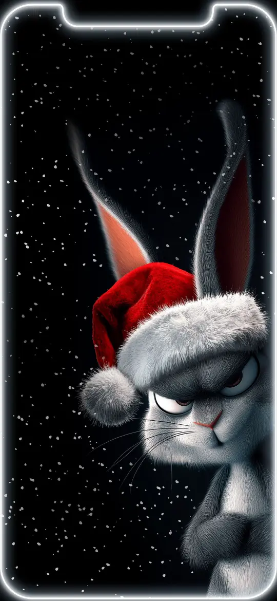 Grumpy Christmas Bunny - Related 4K Wallpapers wallpaper