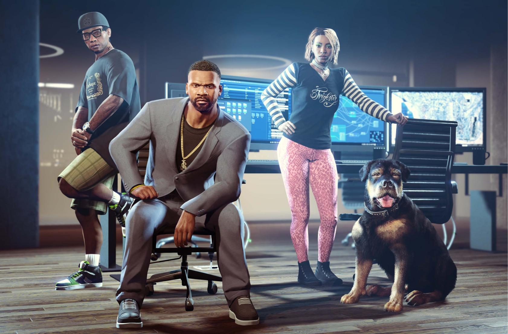 GTA Crew and Dog