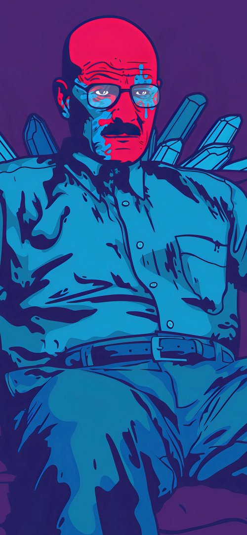 Heisenberg's Blue Crystal Portrait