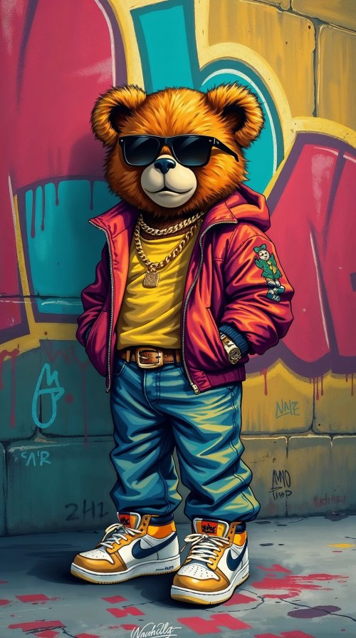 Hip Hop Teddy Bear - Related Dope Wallpapers wallpaper