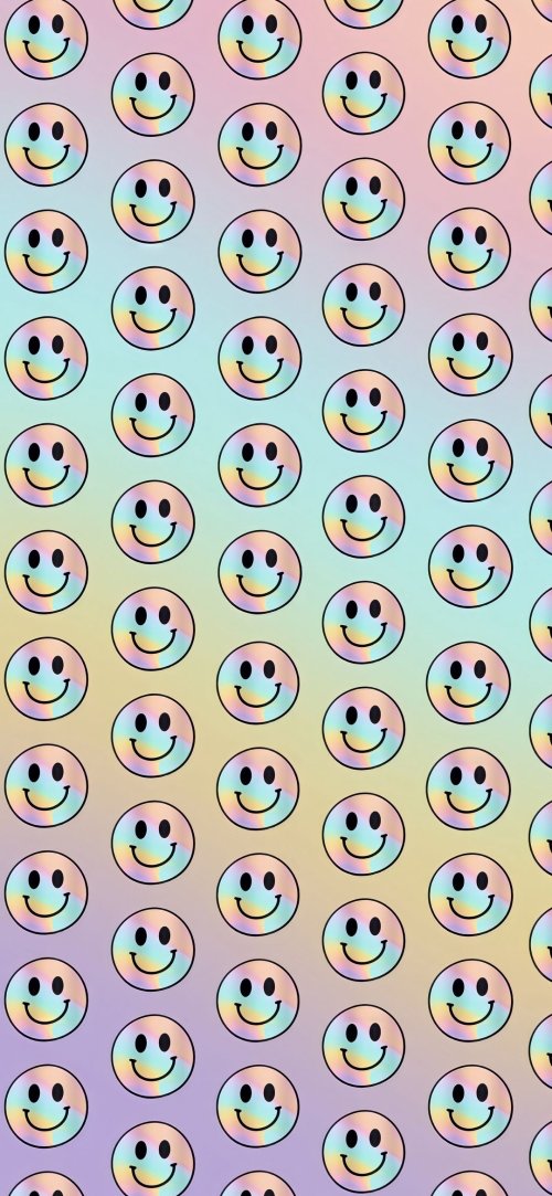 Holographic Smiley Pattern - Related Ghetto Wallpapers wallpaper
