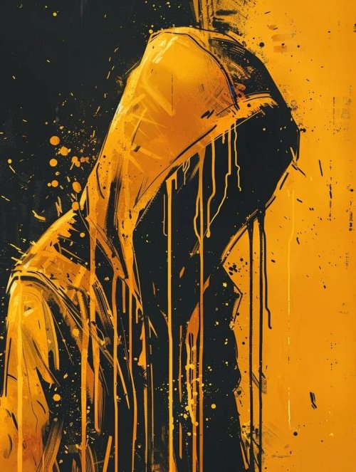 Hooded Figure Abstract - Related StockWalls wallpaper