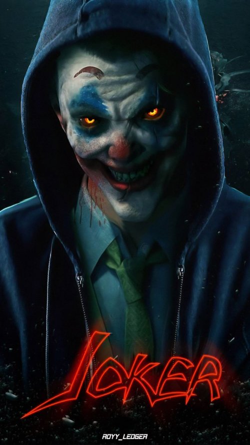 Hooded Joker Portrait - gothic Wallpaper