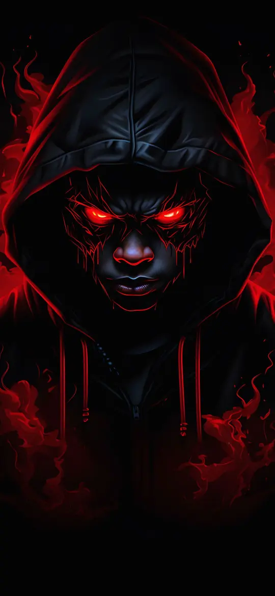Hooded Red Gaze - Related Ghetto Wallpapers wallpaper
