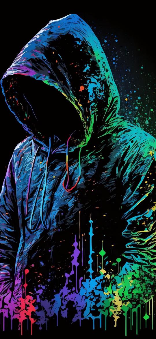 Hoodie Color Splash - Related 4K Wallpapers wallpaper