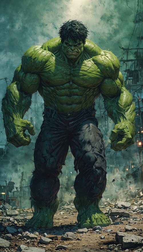 Hulk in Urban Ruin - hulk Wallpaper