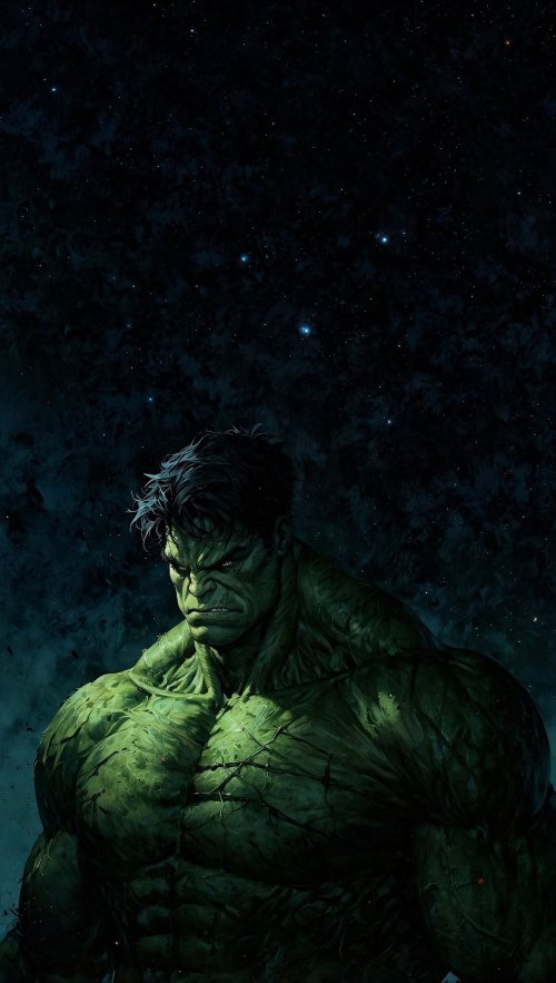 Hulk Under Starry Sky - Related Ghetto Wallpapers wallpaper