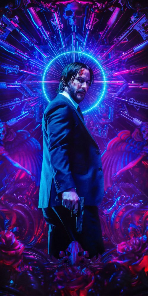 John Wick Neon Aura - Movies Wallpaper