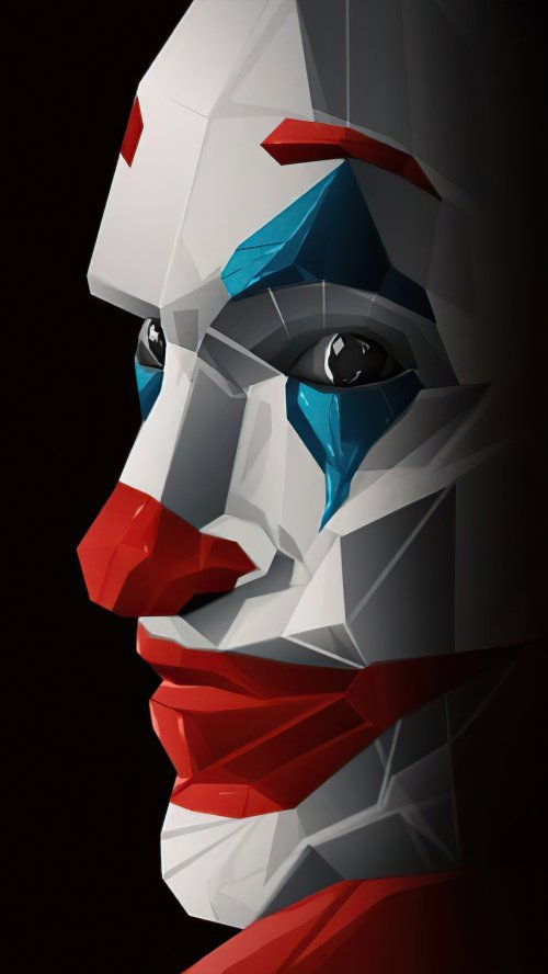 Joker Low Poly Portrait - Related Ghetto Wallpapers wallpaper