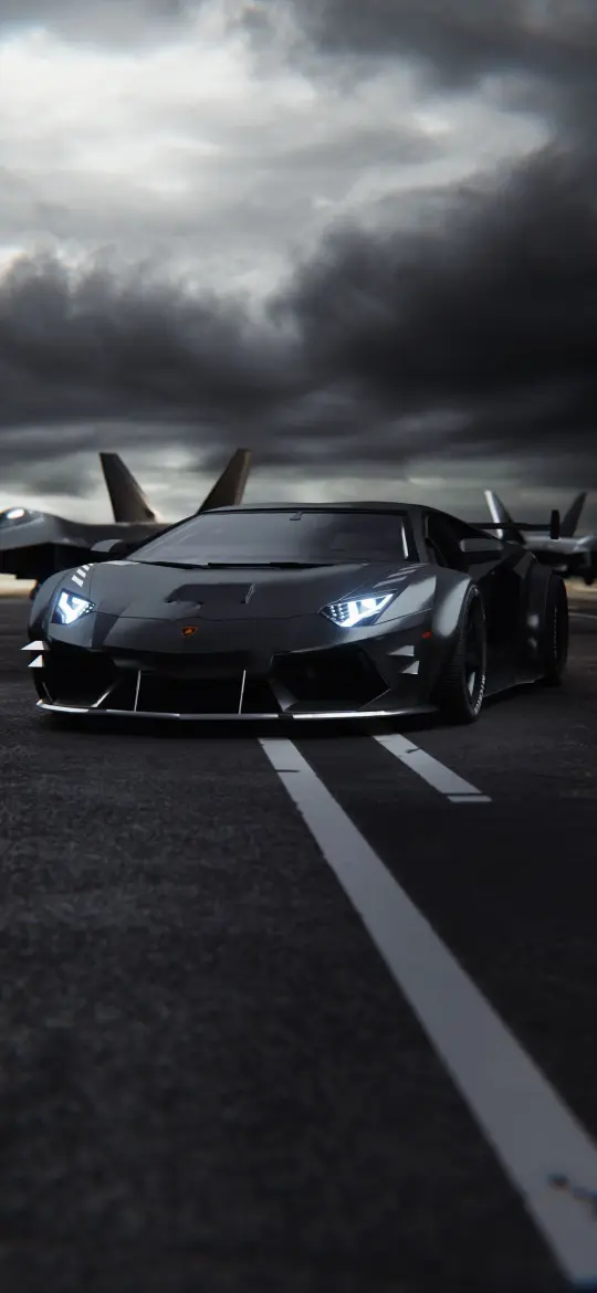 Lamborghini and Fighter Jets - Related Ghetto Wallpapers wallpaper