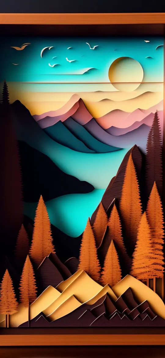 Layered Mountain Landscape - Related  wallpaper