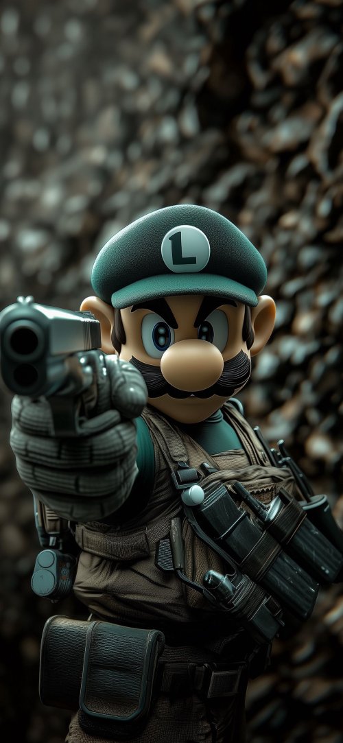 Luigi Tactical Aim - Related Ghetto Wallpapers wallpaper