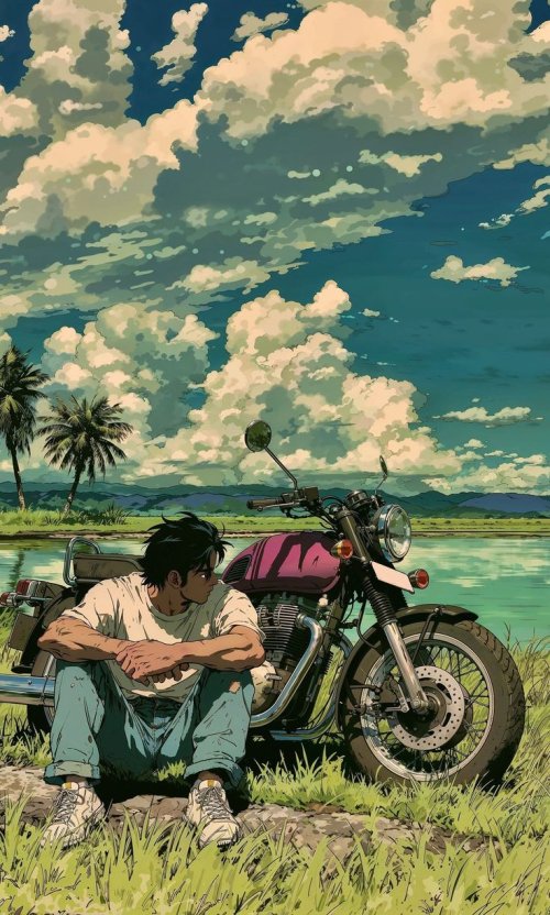 Man and Motorcycle - Related Ghetto Wallpapers wallpaper