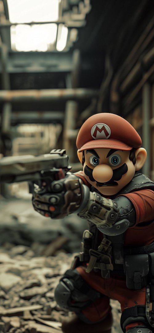 Mario in Post-Apocalyptic Setting - mario Wallpaper