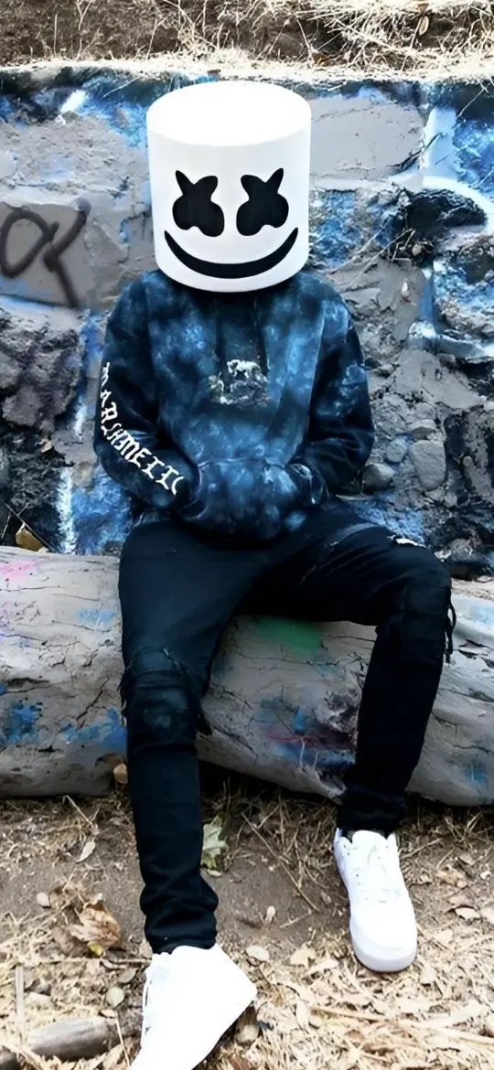 Marshmello Graffiti Vibes - Related Ghetto Wallpapers wallpaper
