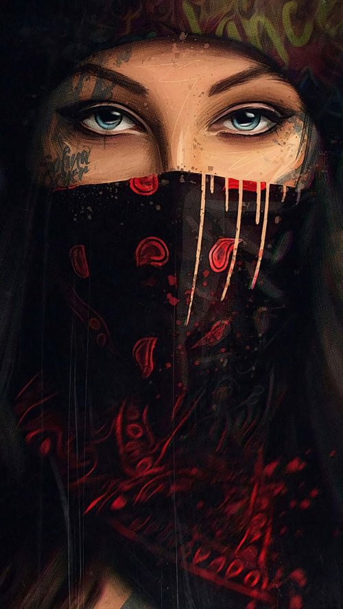 Masked Eyes Portrait - Related Ghetto Wallpapers wallpaper