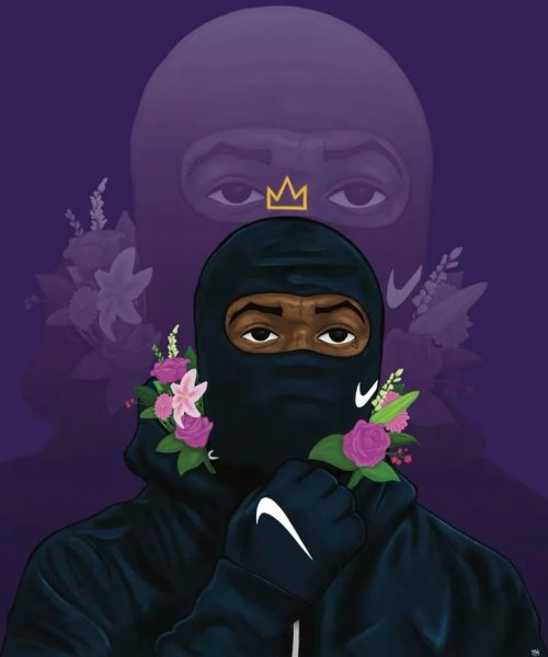 Masked_Figure_with_Flowers_and_Crown