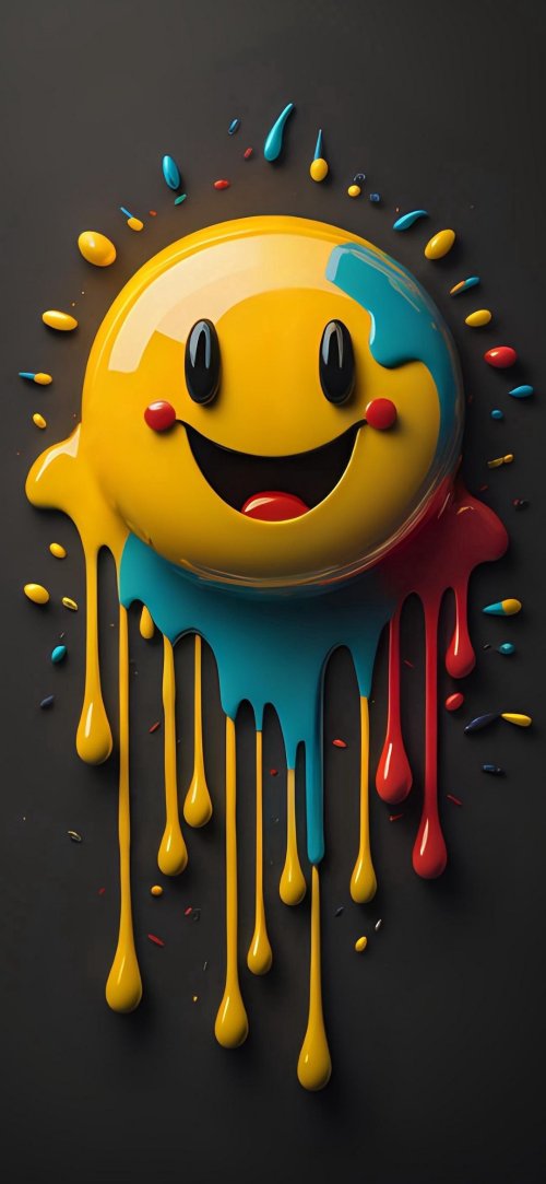 Melting Smiley Drips - Related Ghetto Wallpapers wallpaper