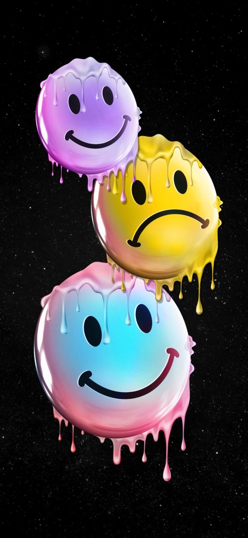 Melting Smiley Faces - Related Ghetto Wallpapers wallpaper