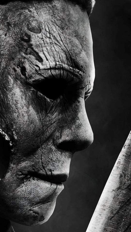 Michael Myers Monochrome Portrait - Related 4K Wallpapers wallpaper