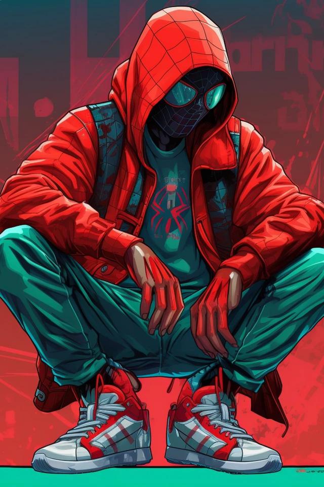 Miles Morales Chill Pose - Related 4K Wallpapers wallpaper
