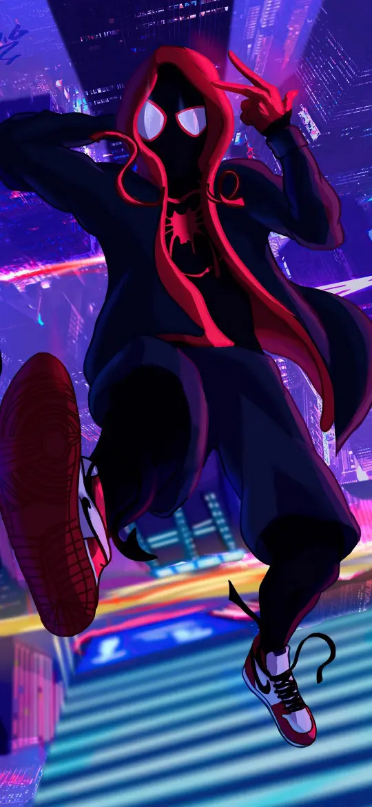 Miles Morales City Jump - Related 4K Wallpapers wallpaper
