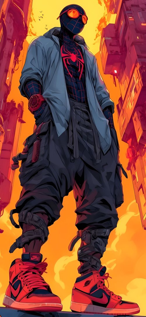 Miles Morales Urban Vigilante - Related Ghetto Wallpapers wallpaper