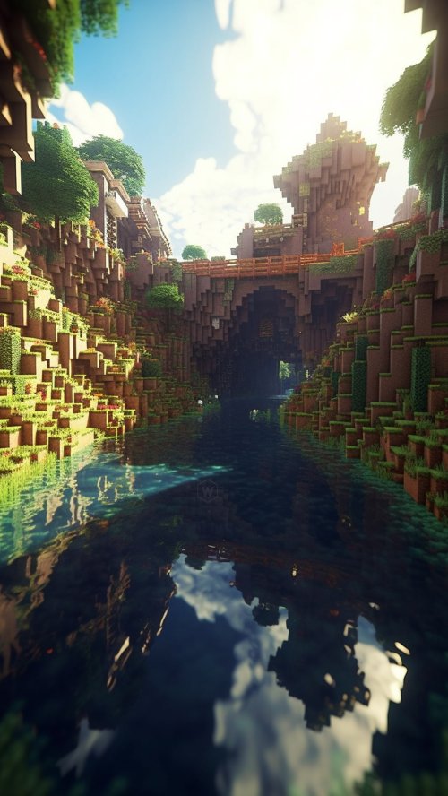 Minecraft Canyon Bridge - Related Ghetto Wallpapers wallpaper